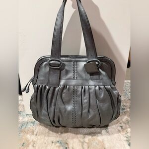 Metallic Silver Cole Haan Handbag